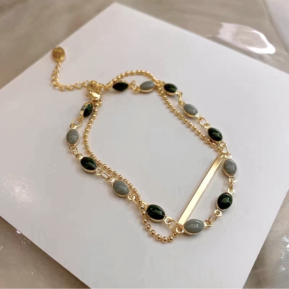 Gold Layered Beaded Bracelet - Picture 2 of 7
